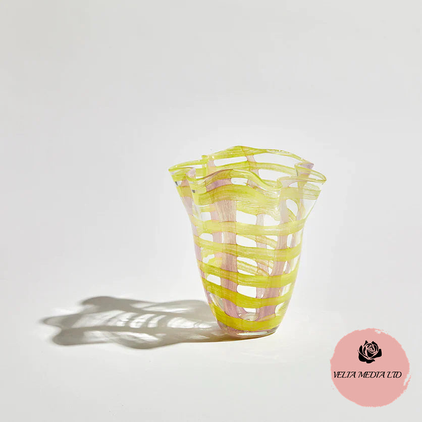 VELIA Vivid Check Vase
