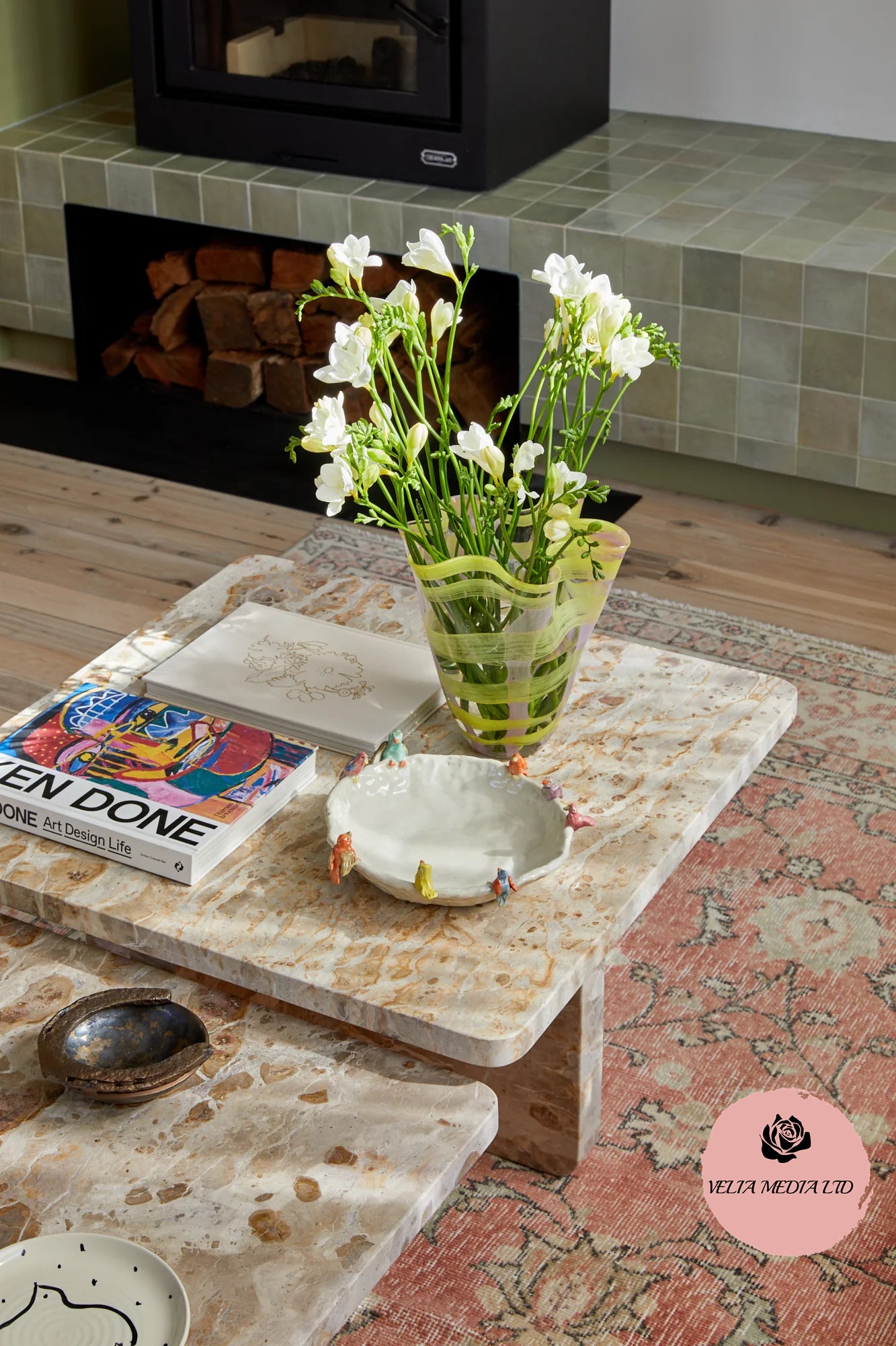 VELIA Vivid Check Vase